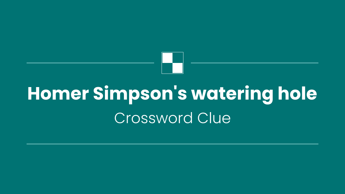 Homer Simpson's watering hole