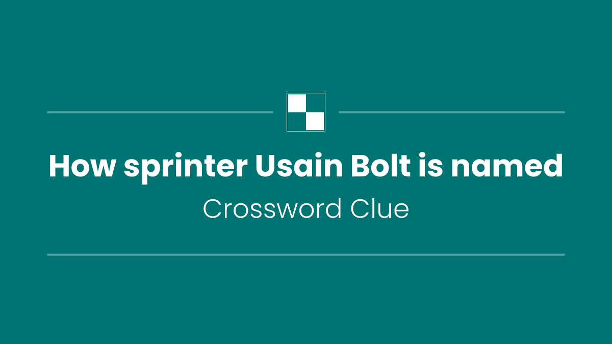 How sprinter Usain Bolt is named