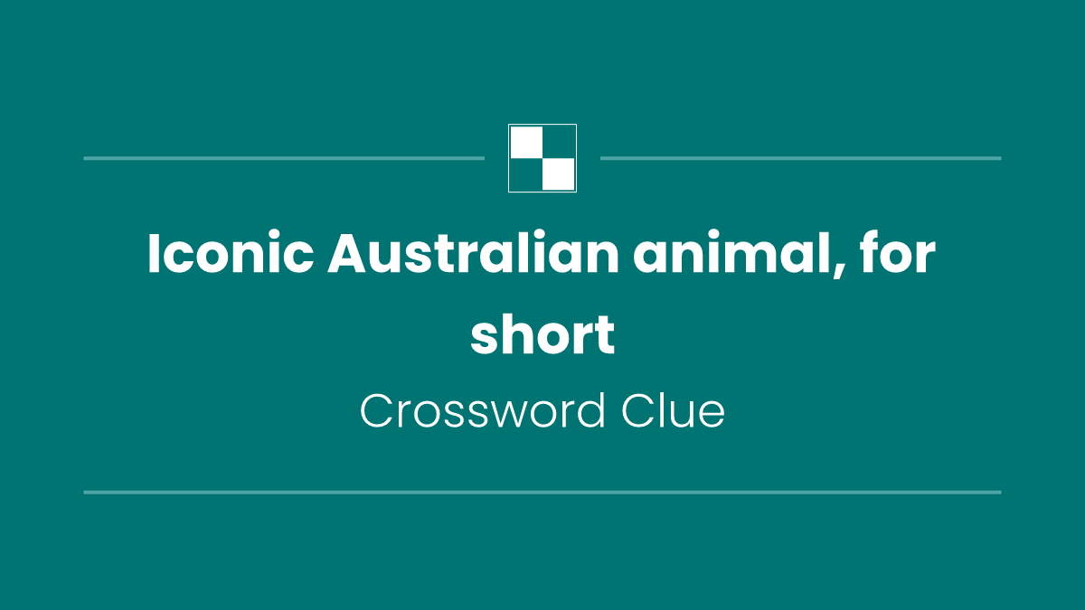 Iconic Australian animal, for short
