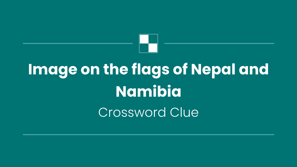 Image on the flags of Nepal and Namibia