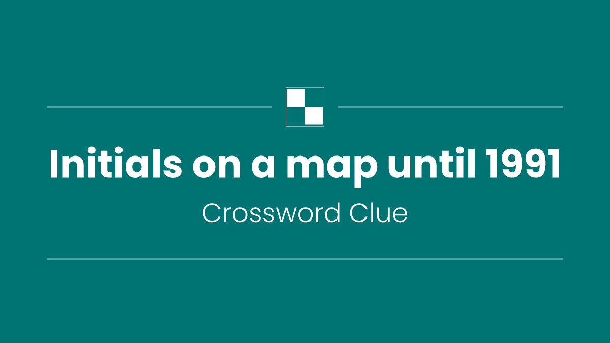 Initials on a map until 1991