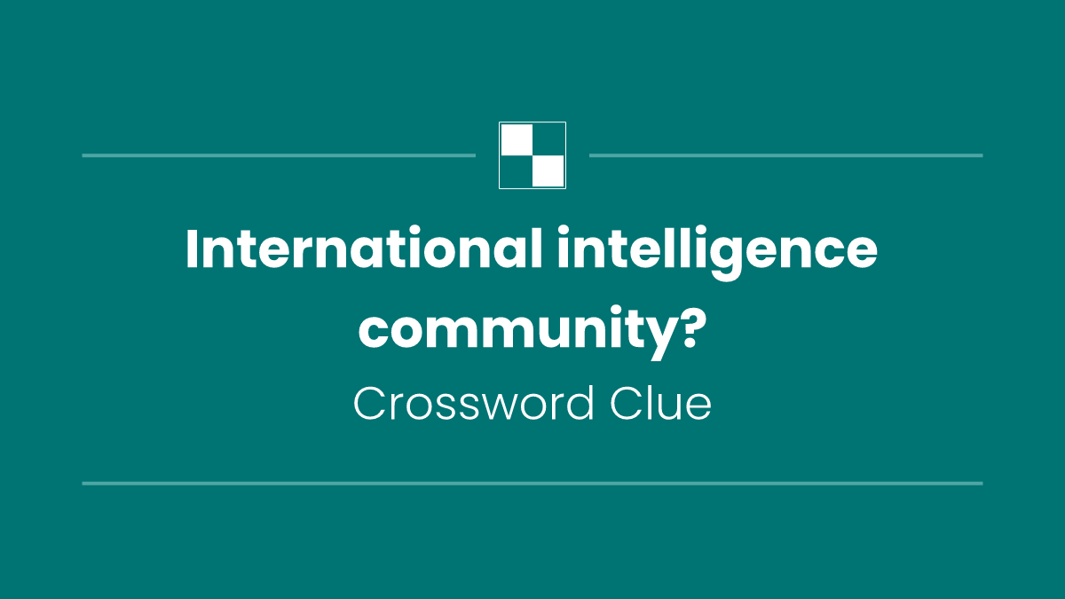 International intelligence community?