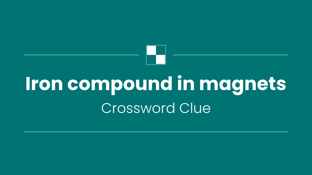 Iron compound in magnets