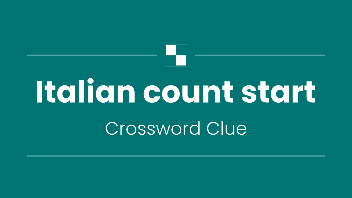 Italian count start