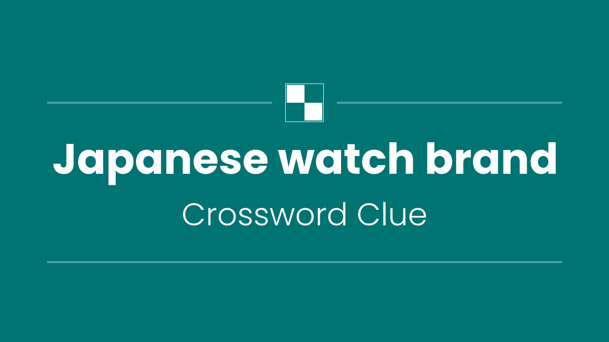 Japanese watch brand