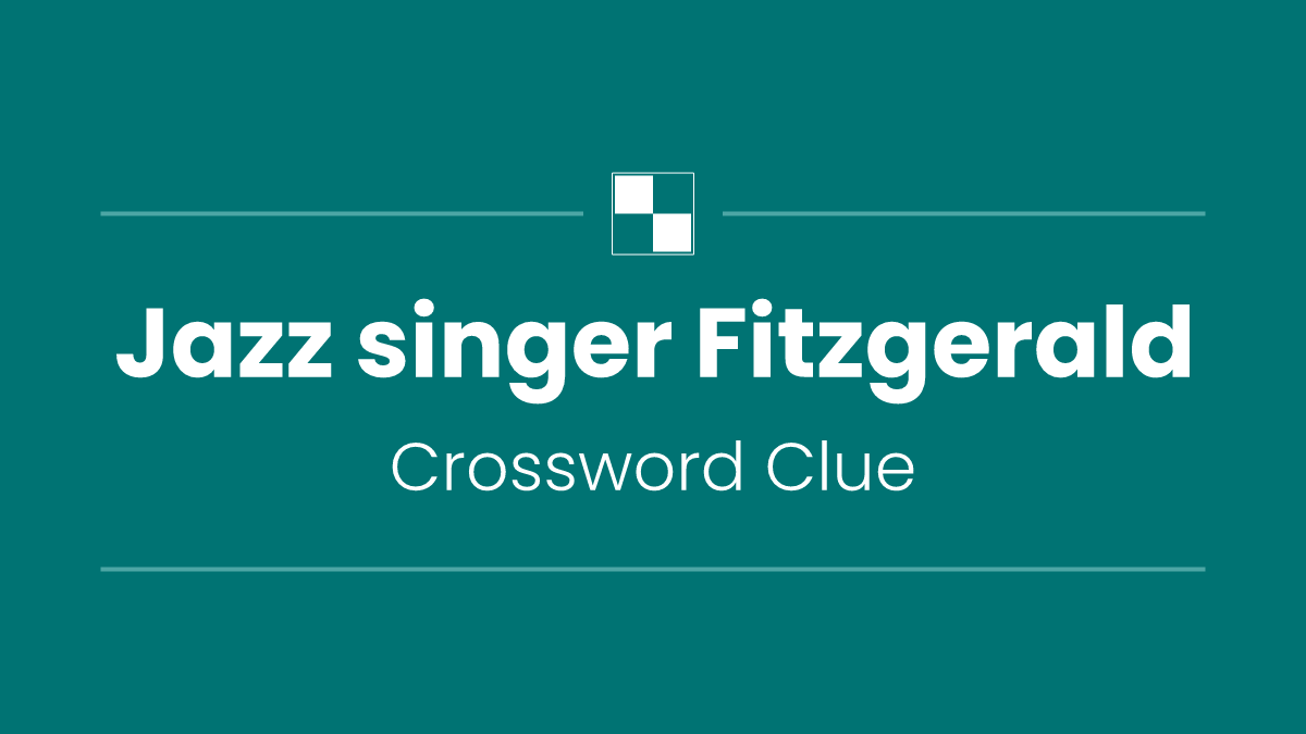 Jazz singer Fitzgerald