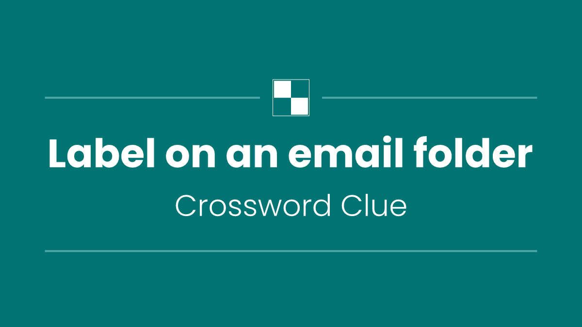 Label on an email folder