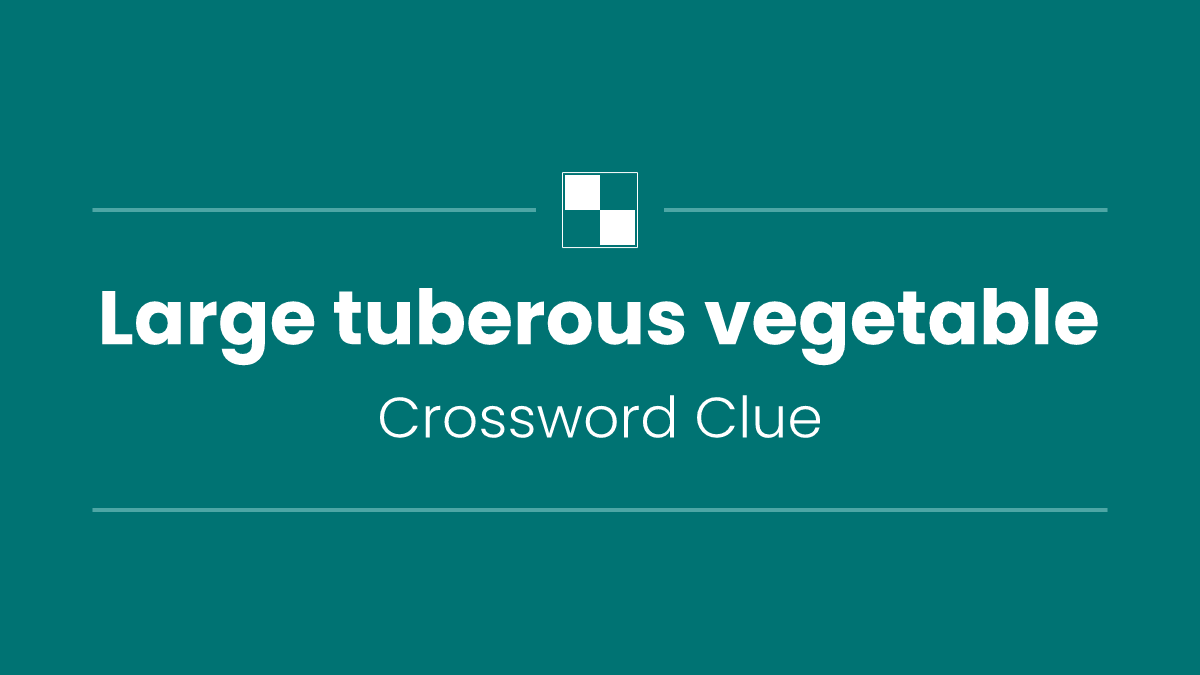 Large tuberous vegetable