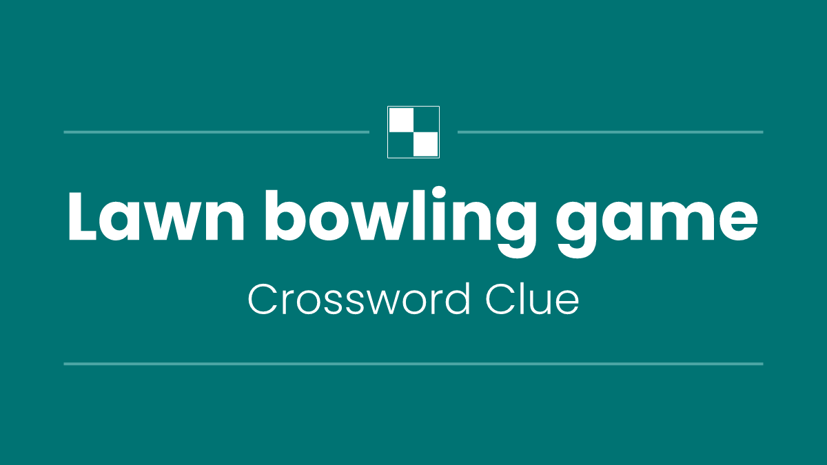 Lawn bowling game