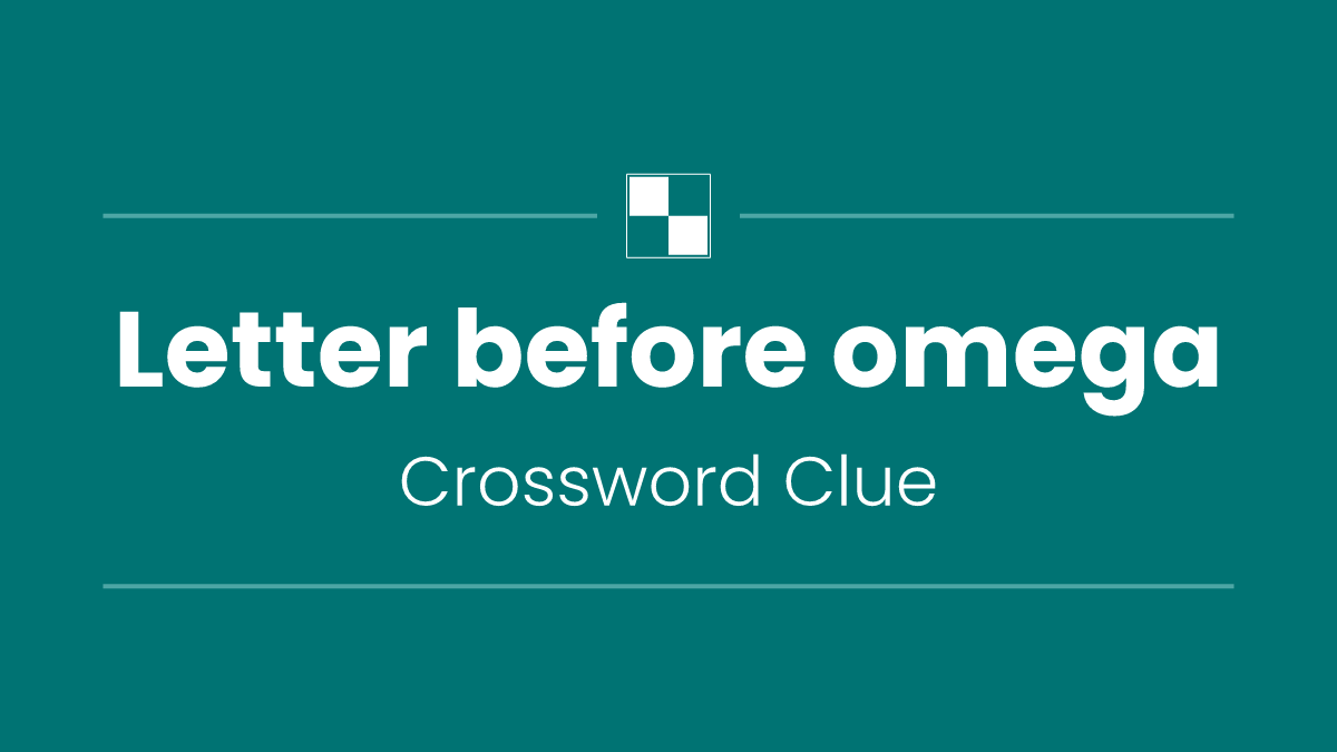 Letter before omega