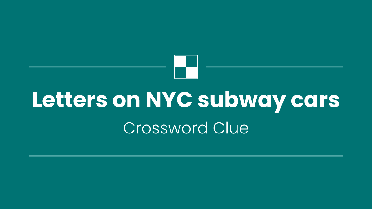 Letters on NYC subway cars