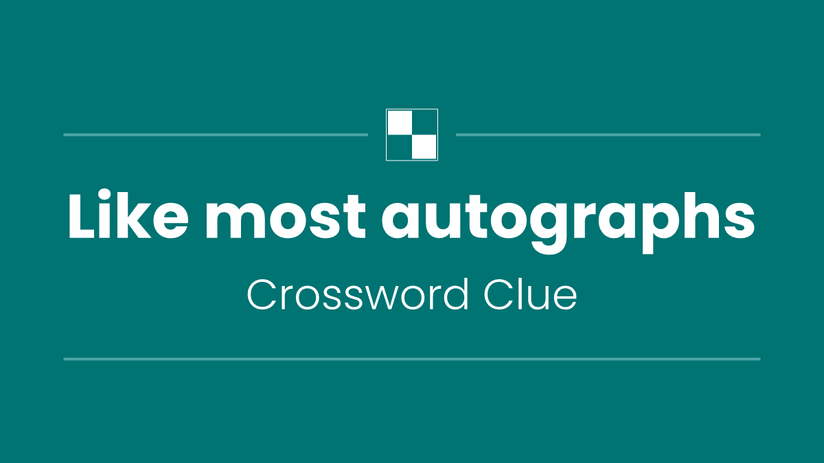 Like most autographs