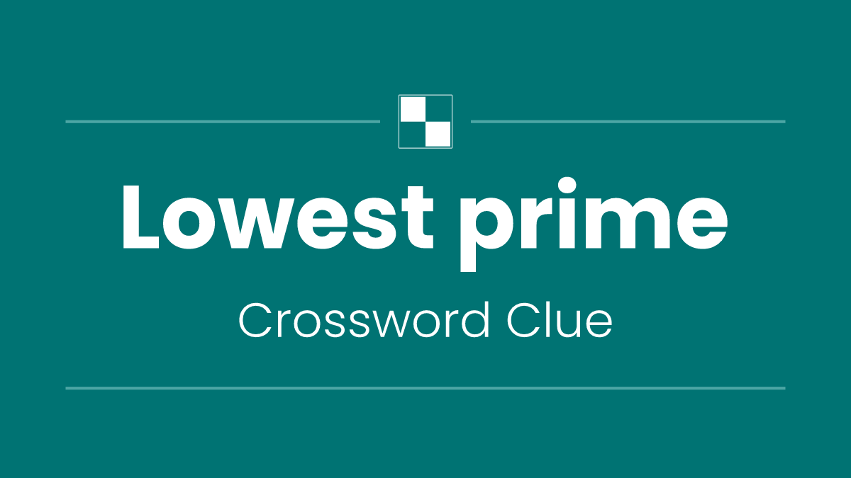 Lowest prime