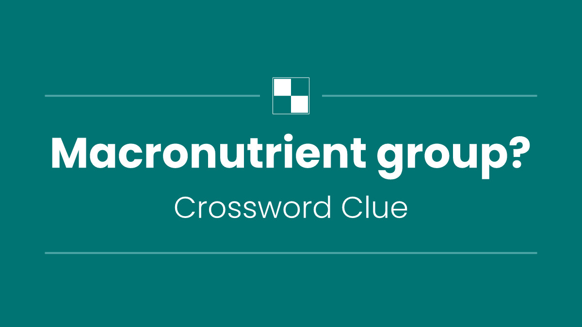 Macronutrient group?