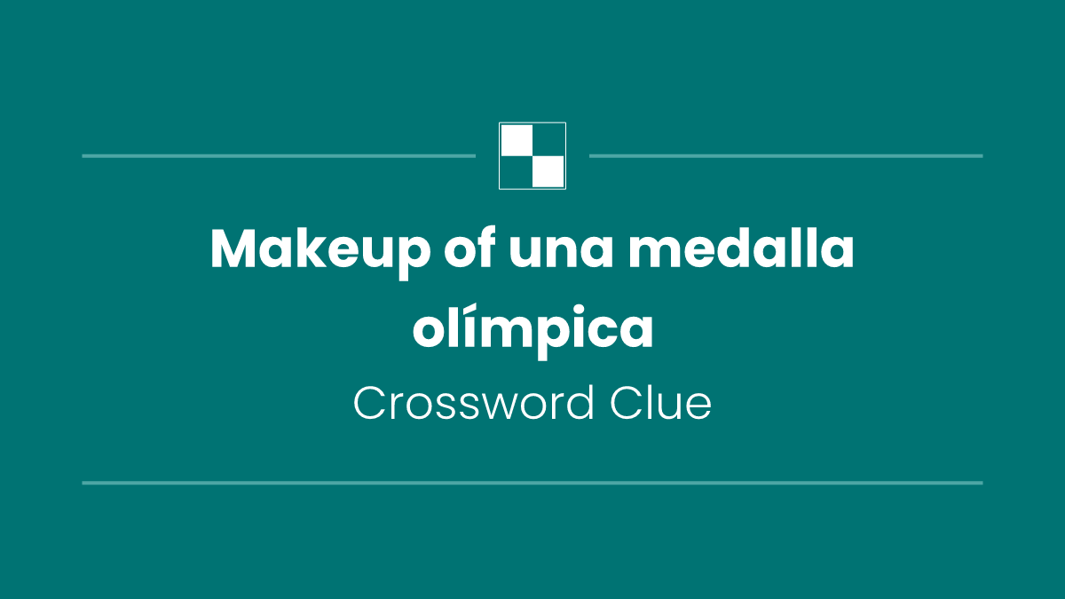 Makeup of una medalla olímpica