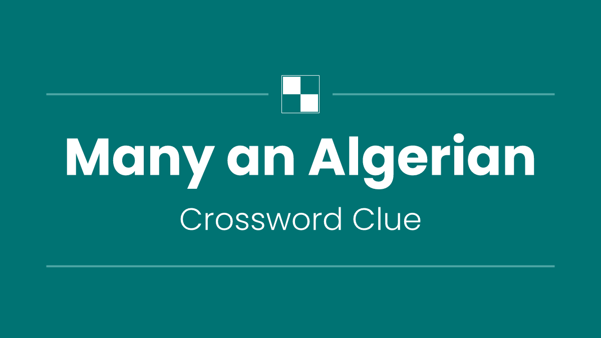 Many an Algerian