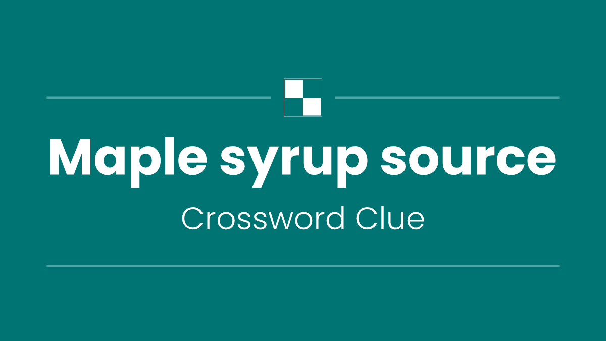 Maple syrup source
