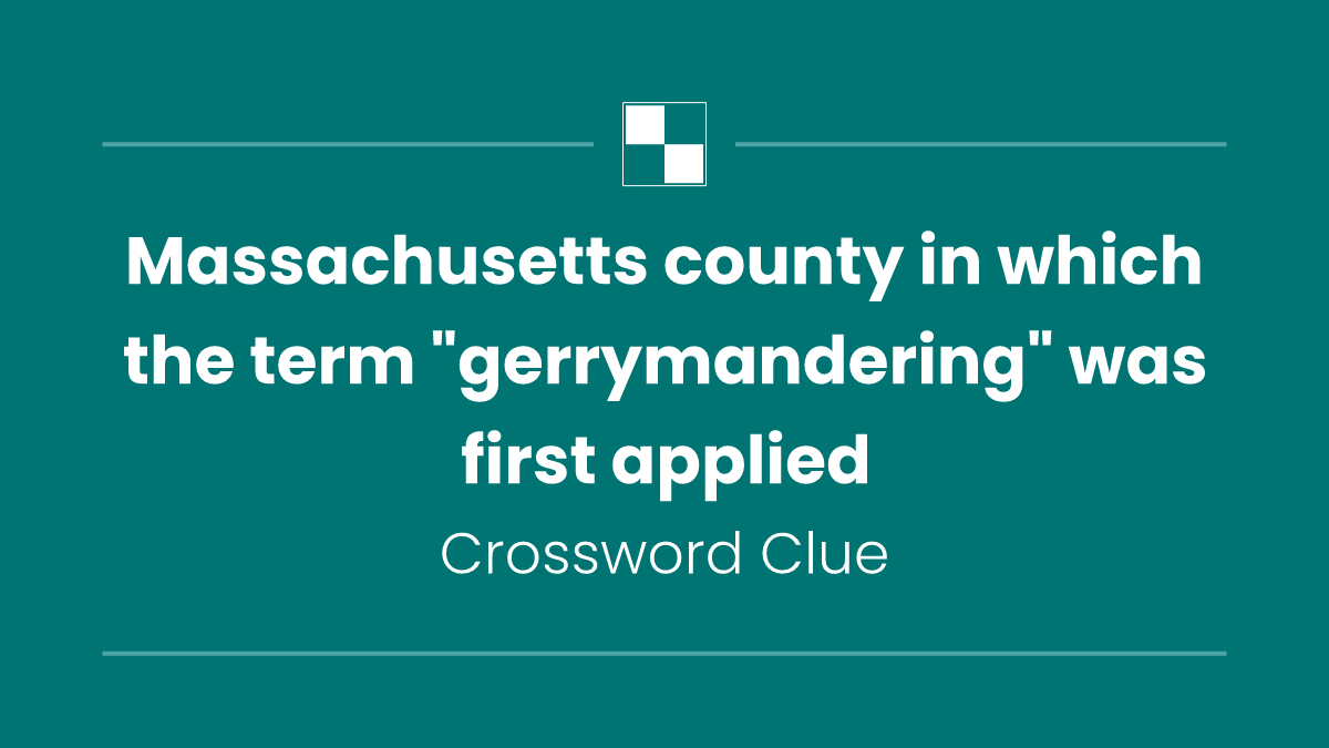 Massachusetts county in which the term "gerrymandering" was first applied