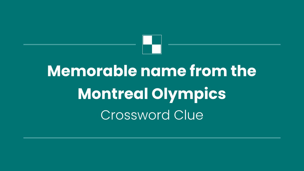 Memorable name from the Montreal Olympics