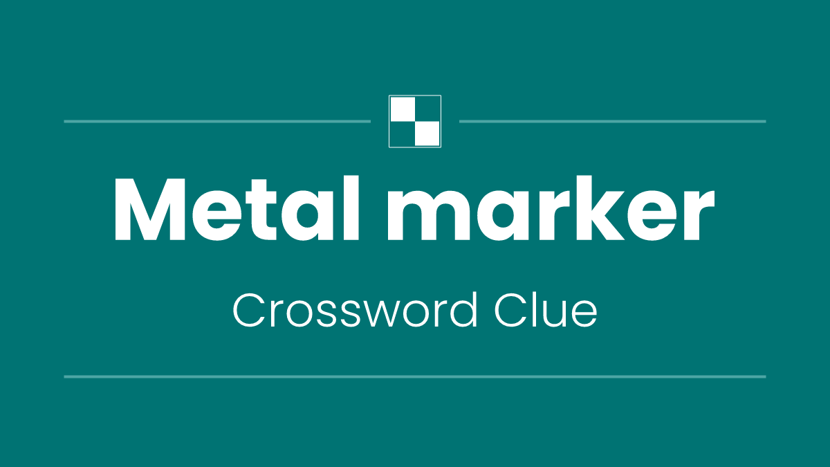 Metal marker