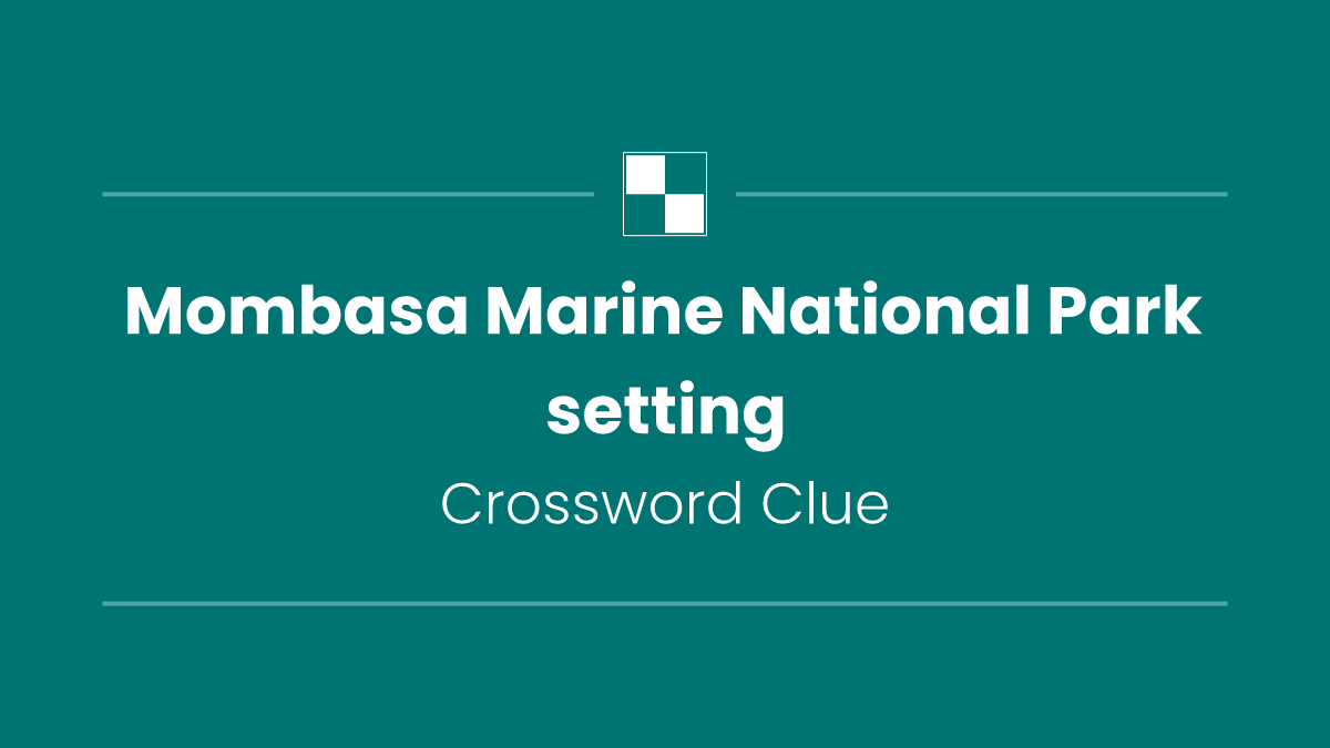 Mombasa Marine National Park setting