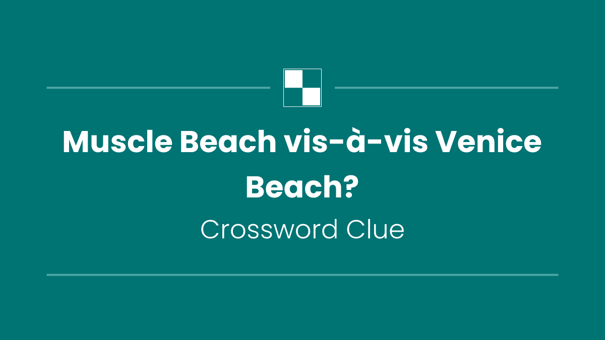 Muscle Beach vis-à-vis Venice Beach?