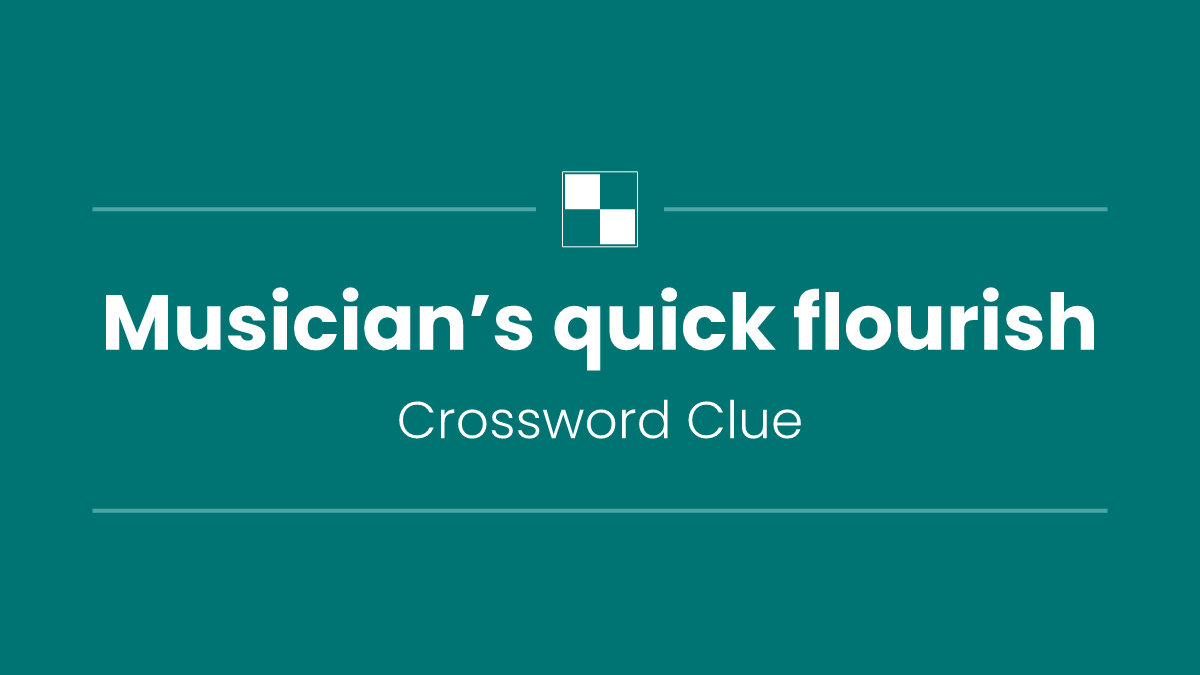 Musician’s quick flourish