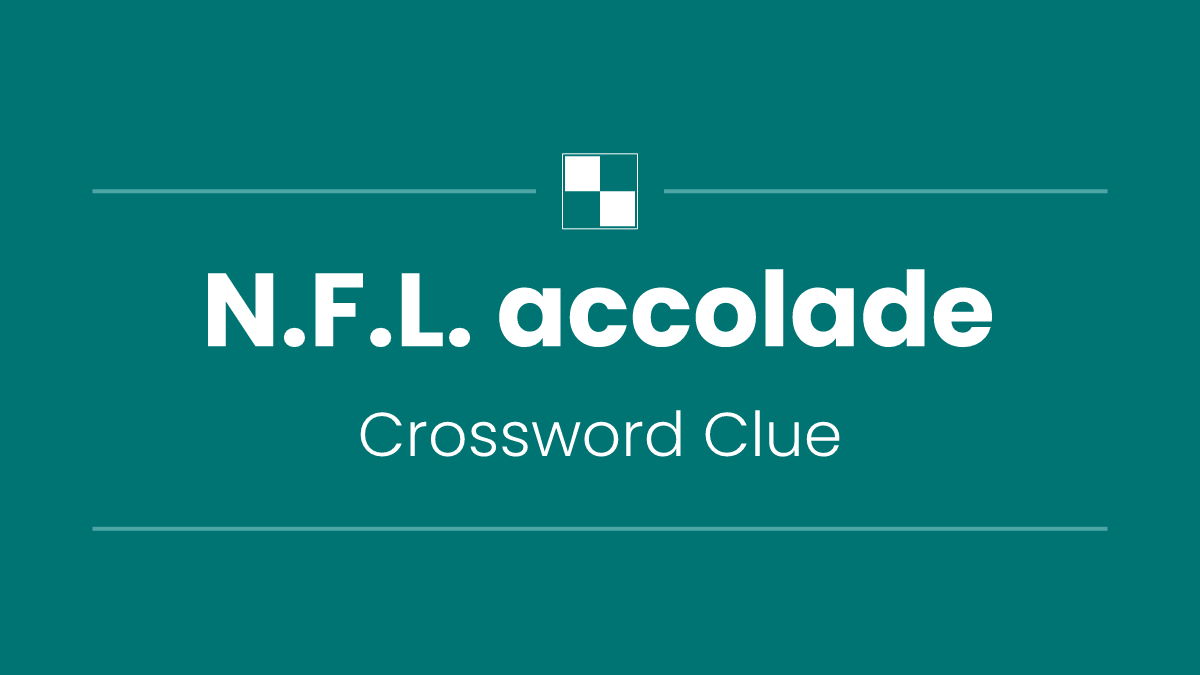 N.F.L. accolade