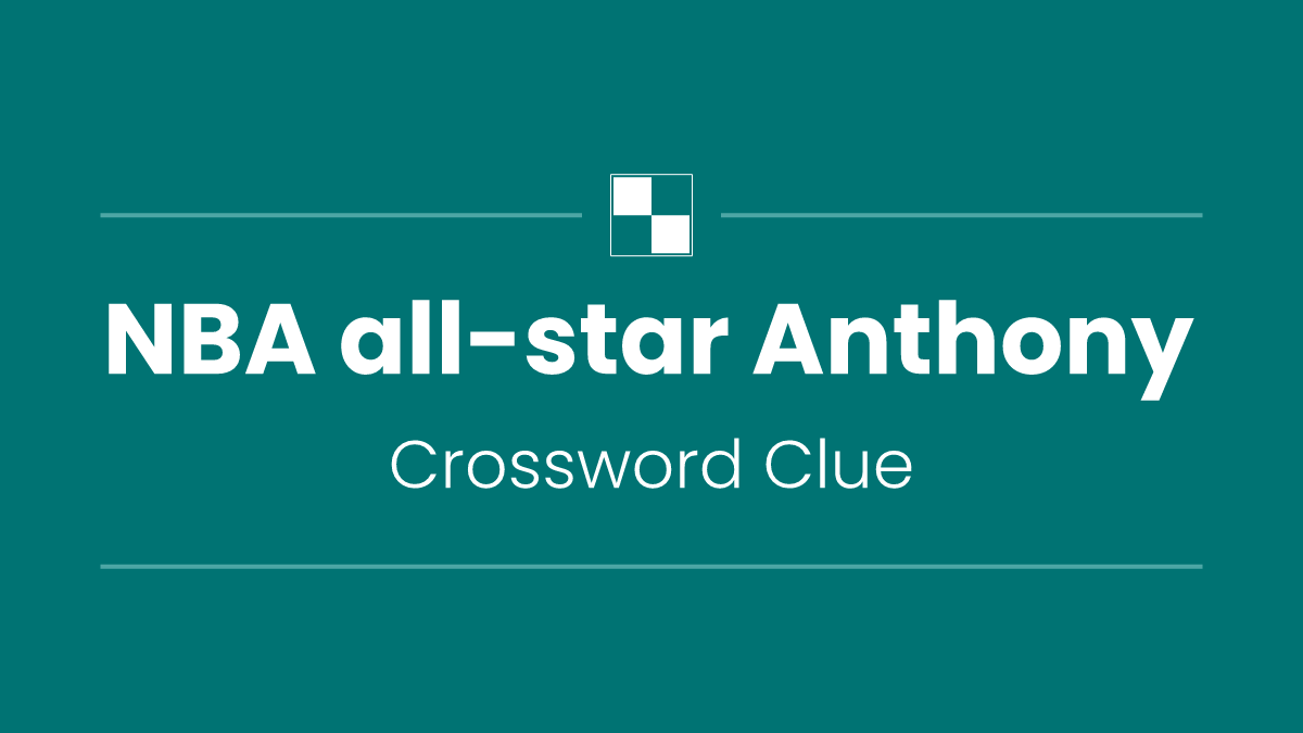 NBA all-star Anthony