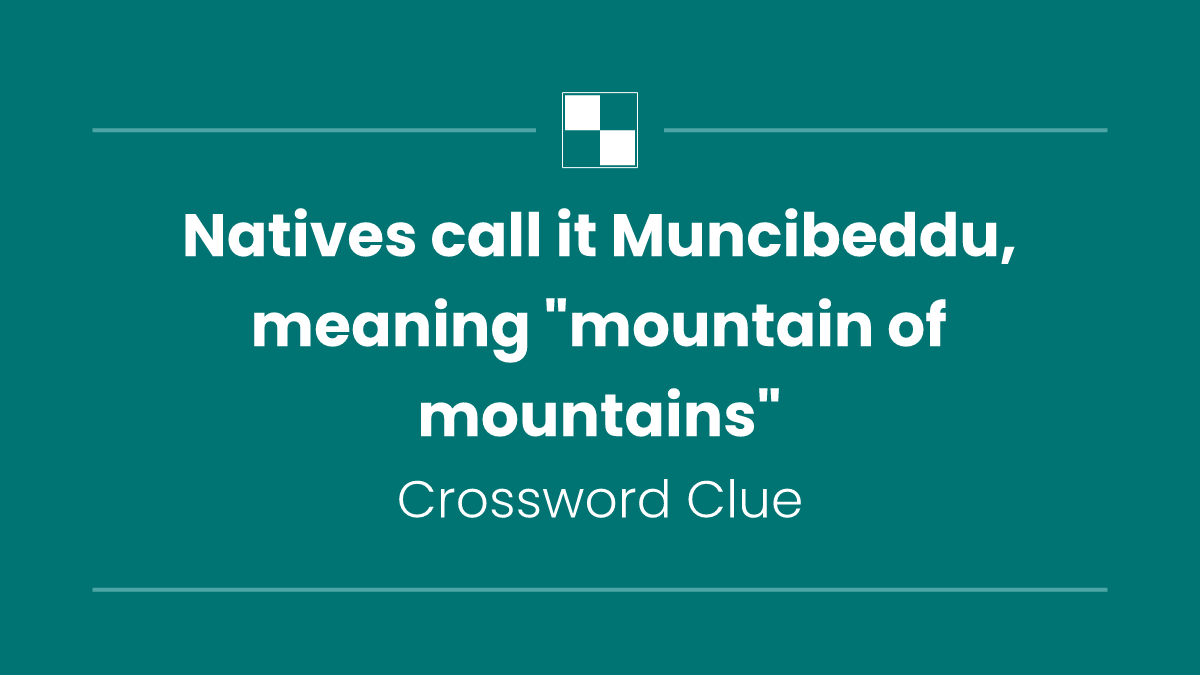 Natives call it Muncibeddu, meaning "mountain of mountains"