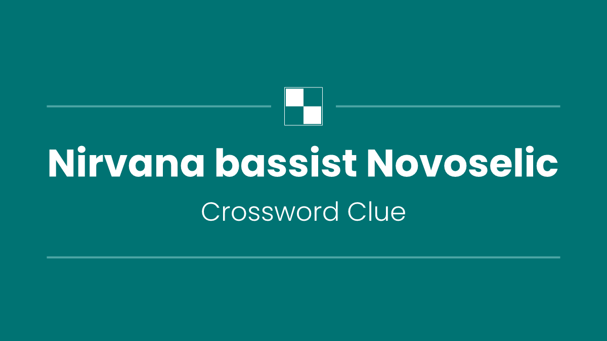 Nirvana bassist Novoselic