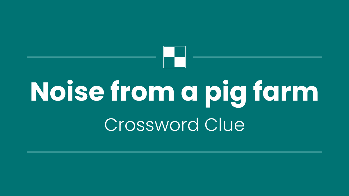 Noise from a pig farm