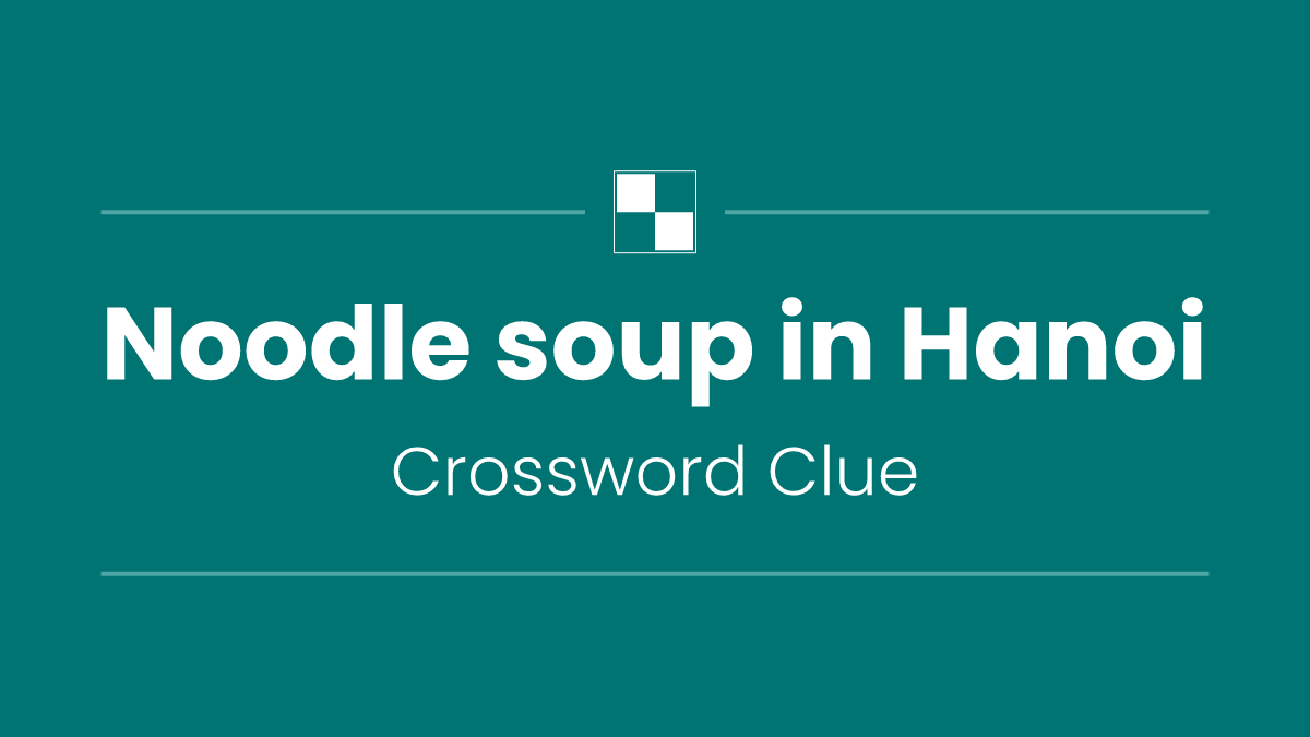 Noodle soup in Hanoi