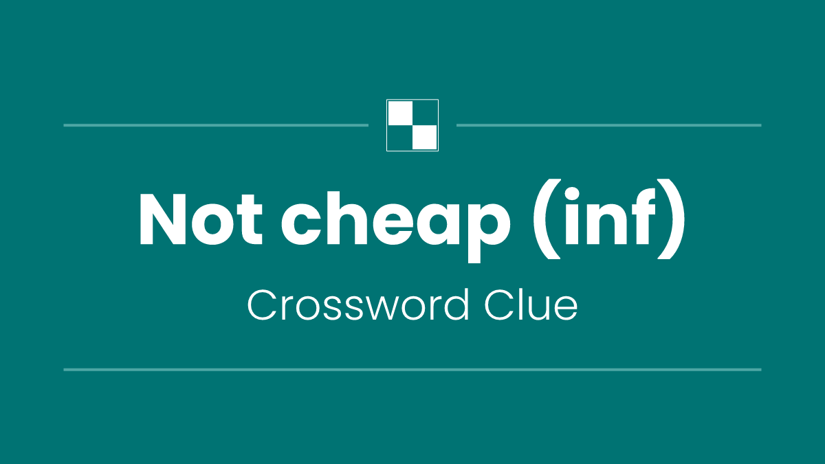 Not cheap (inf)