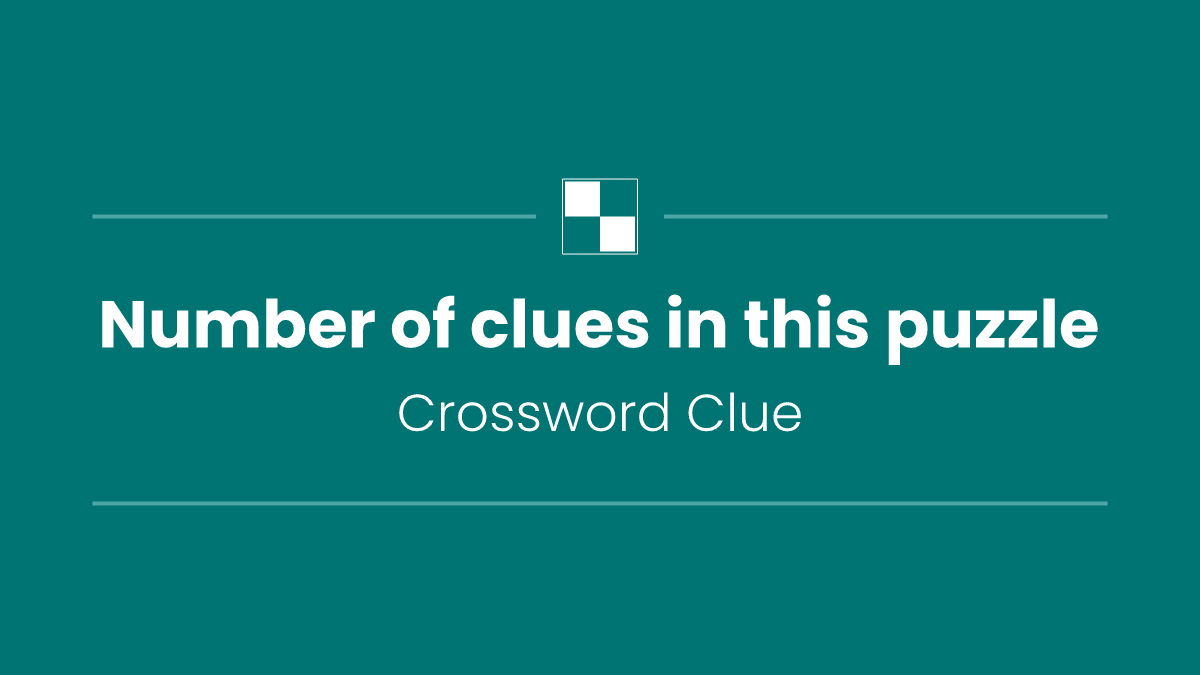 Number of clues in this puzzle