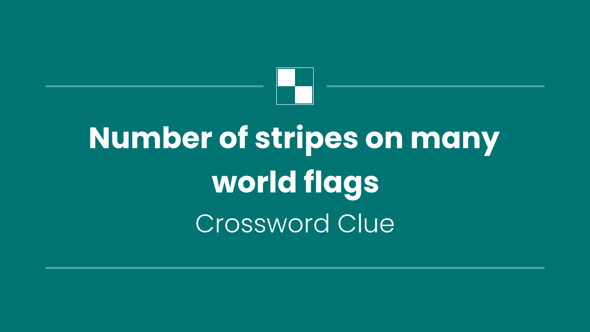 Number of stripes on many world flags