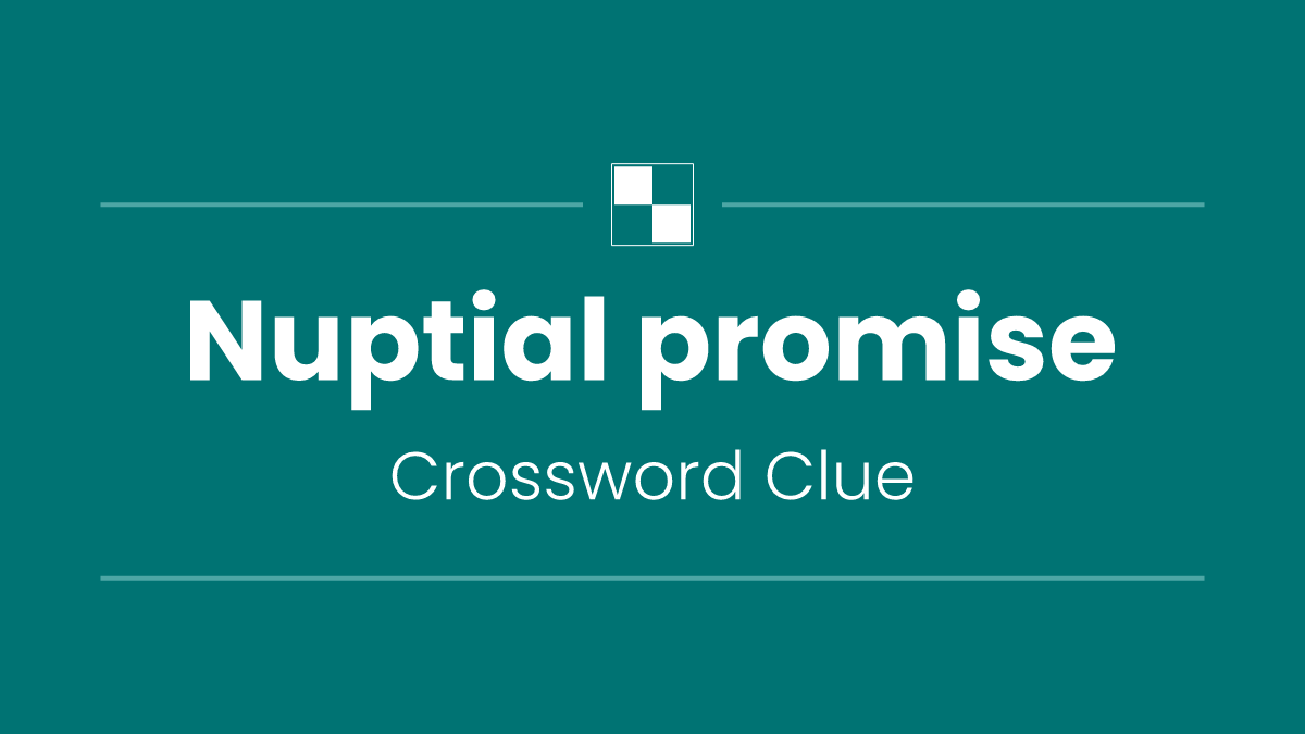 Nuptial promise