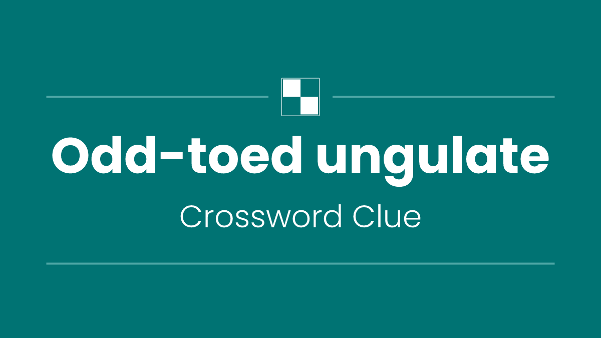 Odd-toed ungulate