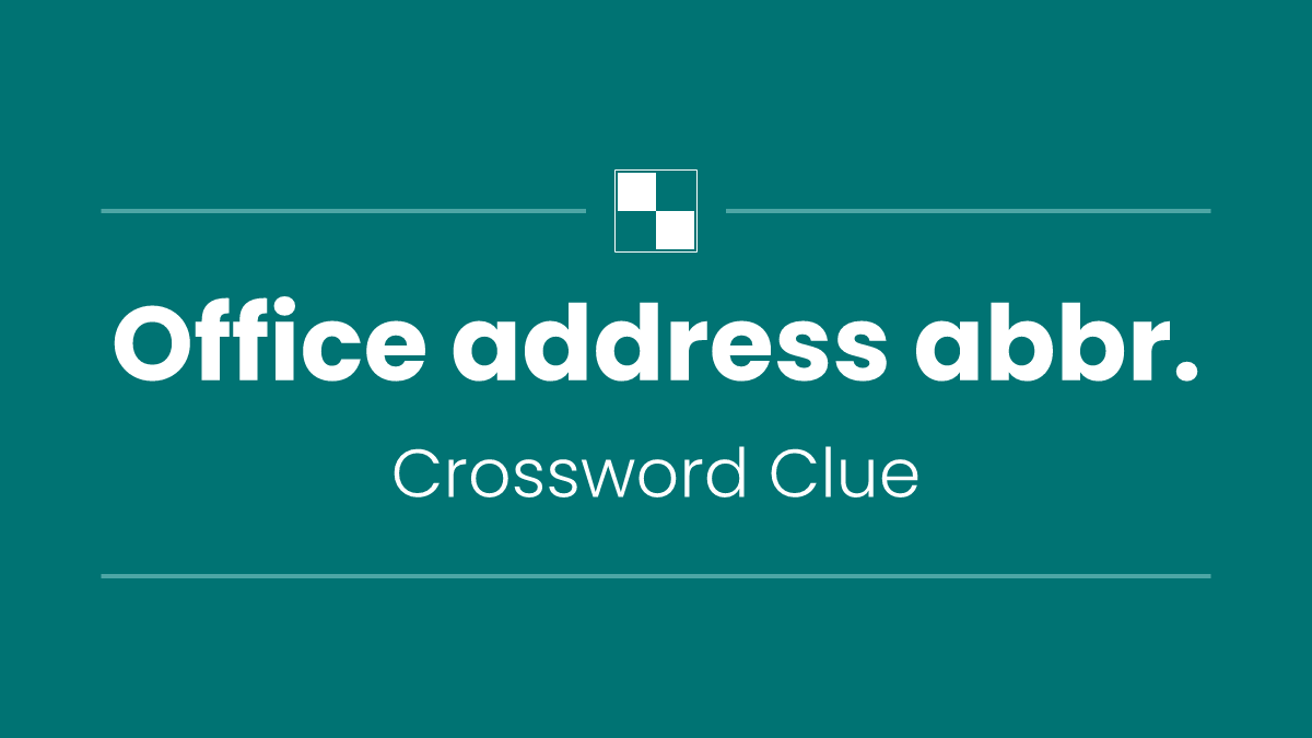 Office address abbr.