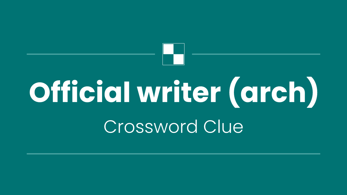 Official writer (arch)