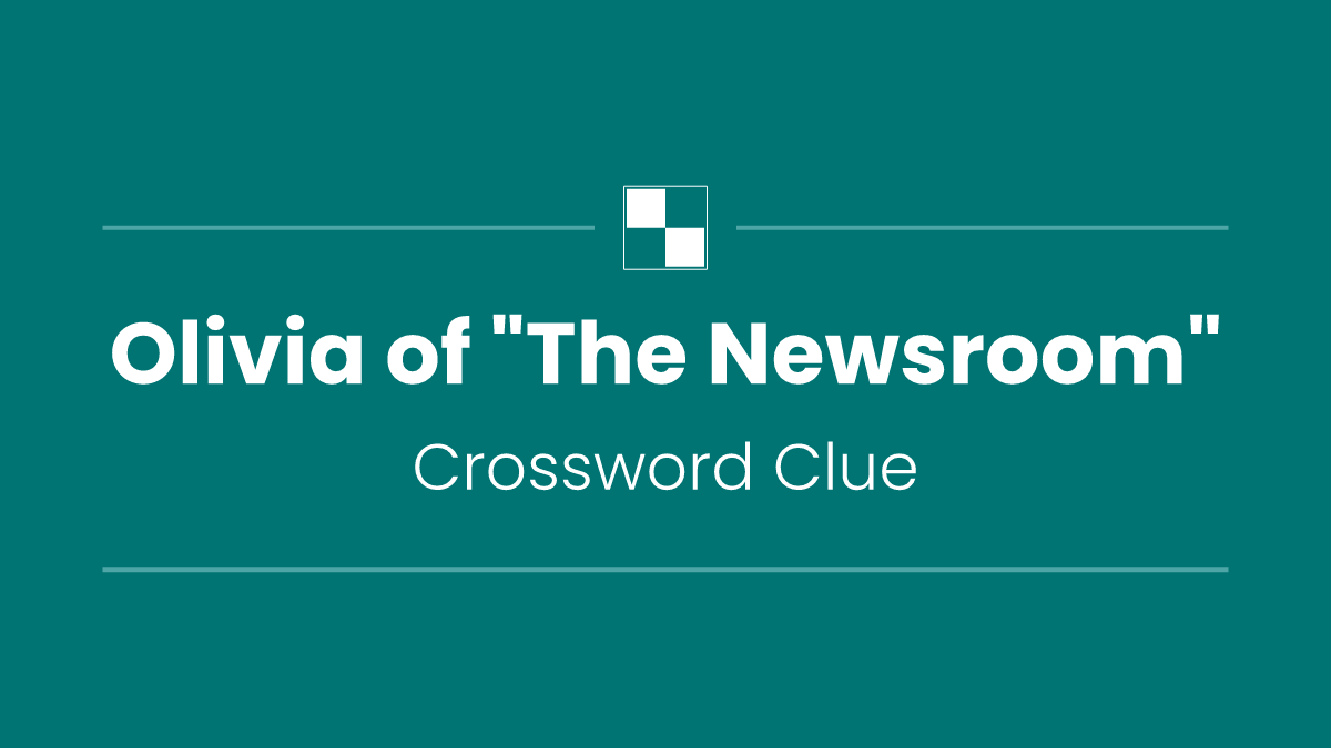 Olivia of "The Newsroom"