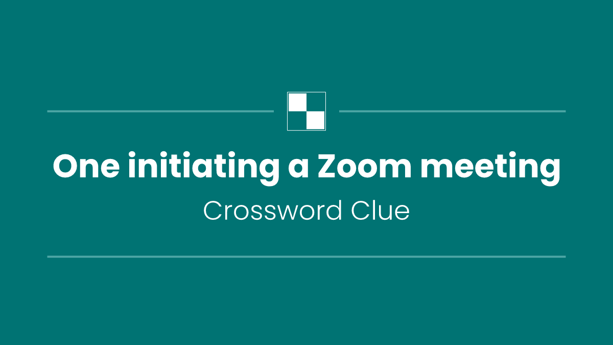 One initiating a Zoom meeting