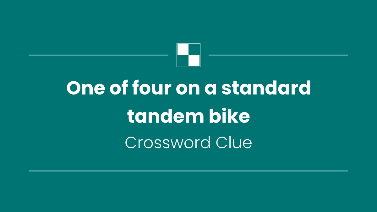 One of four on a standard tandem bike
