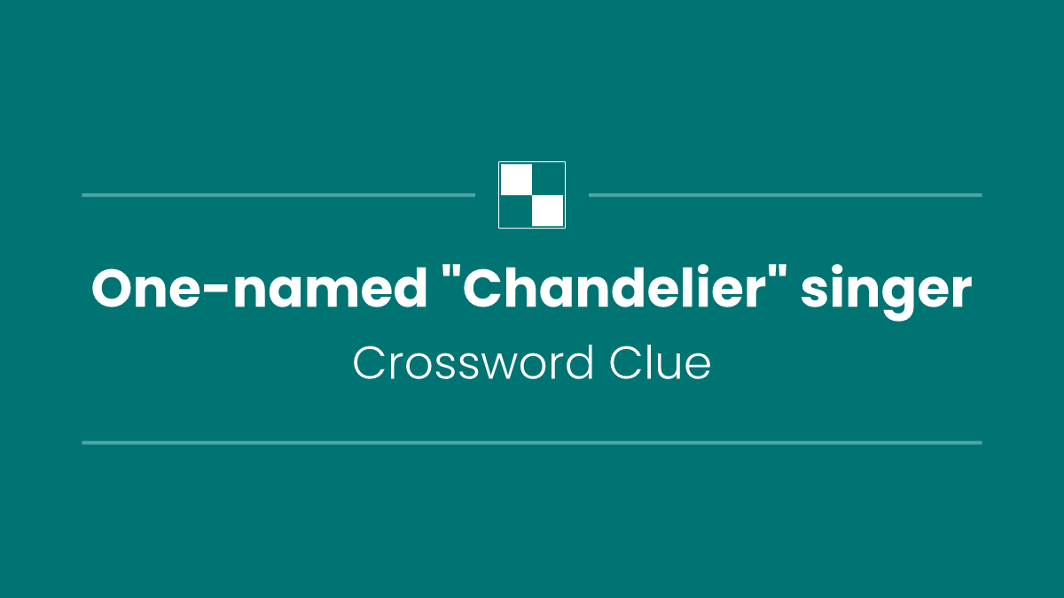 One-named "Chandelier" singer