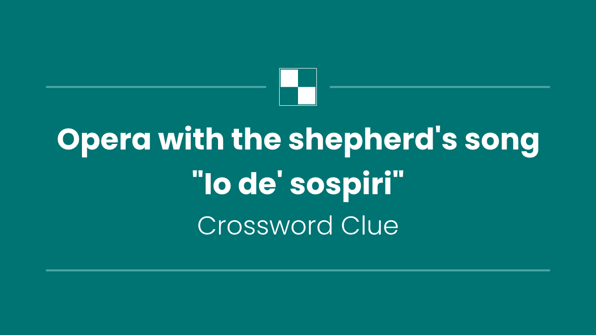 Opera with the shepherd's song "Io de' sospiri"