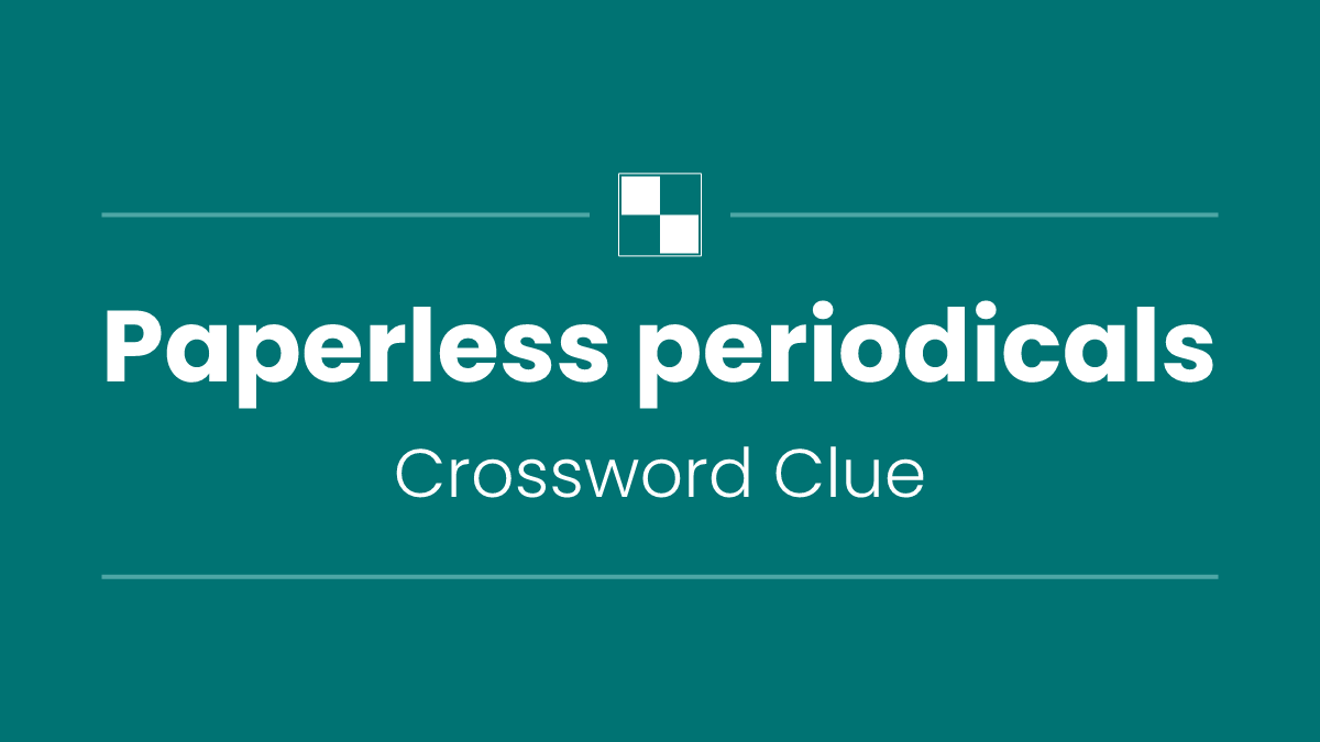 Paperless periodicals