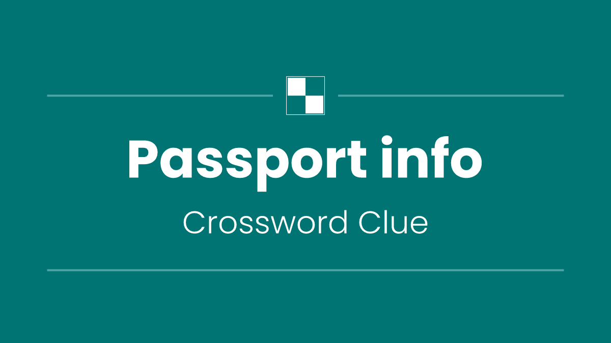 Passport info