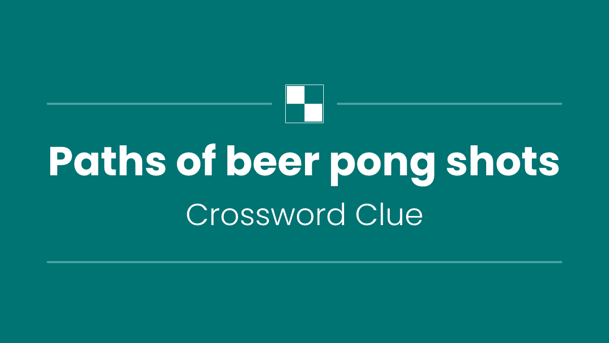 Paths of beer pong shots