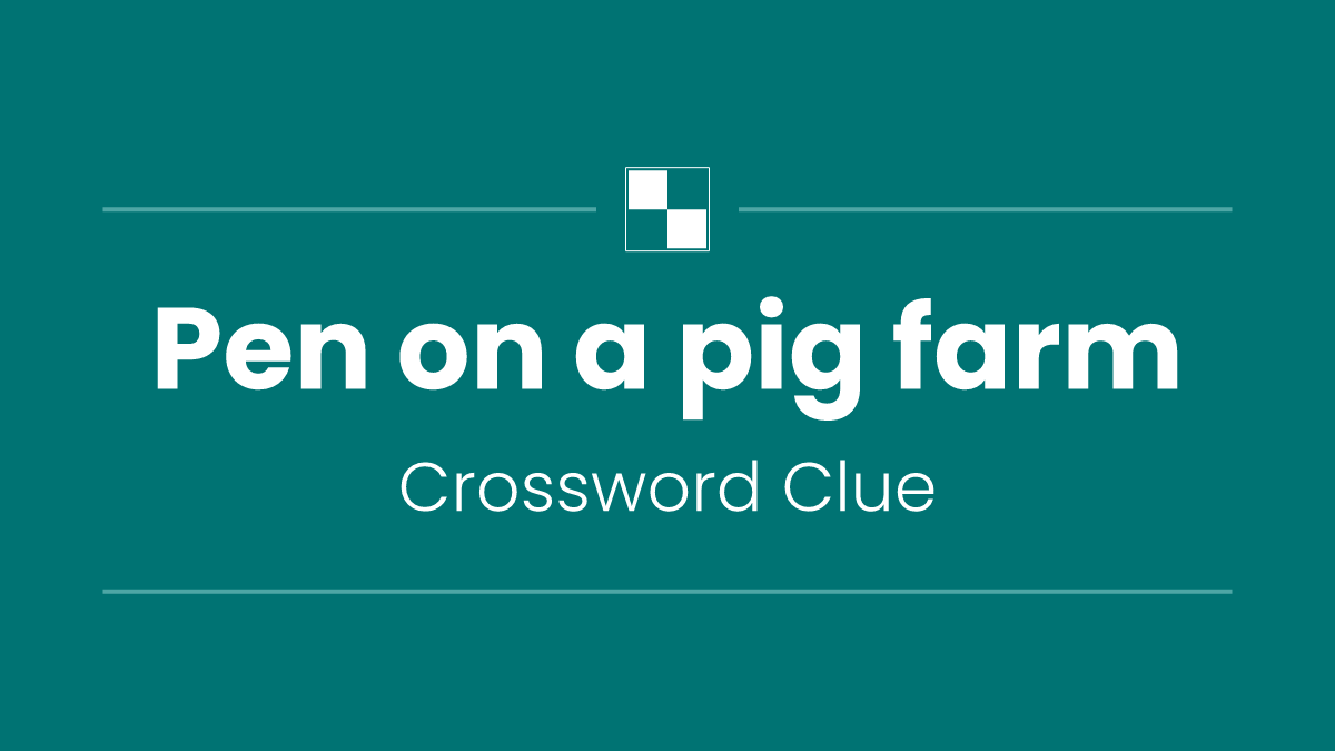 Pen on a pig farm