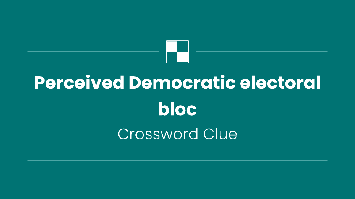 Perceived Democratic electoral bloc